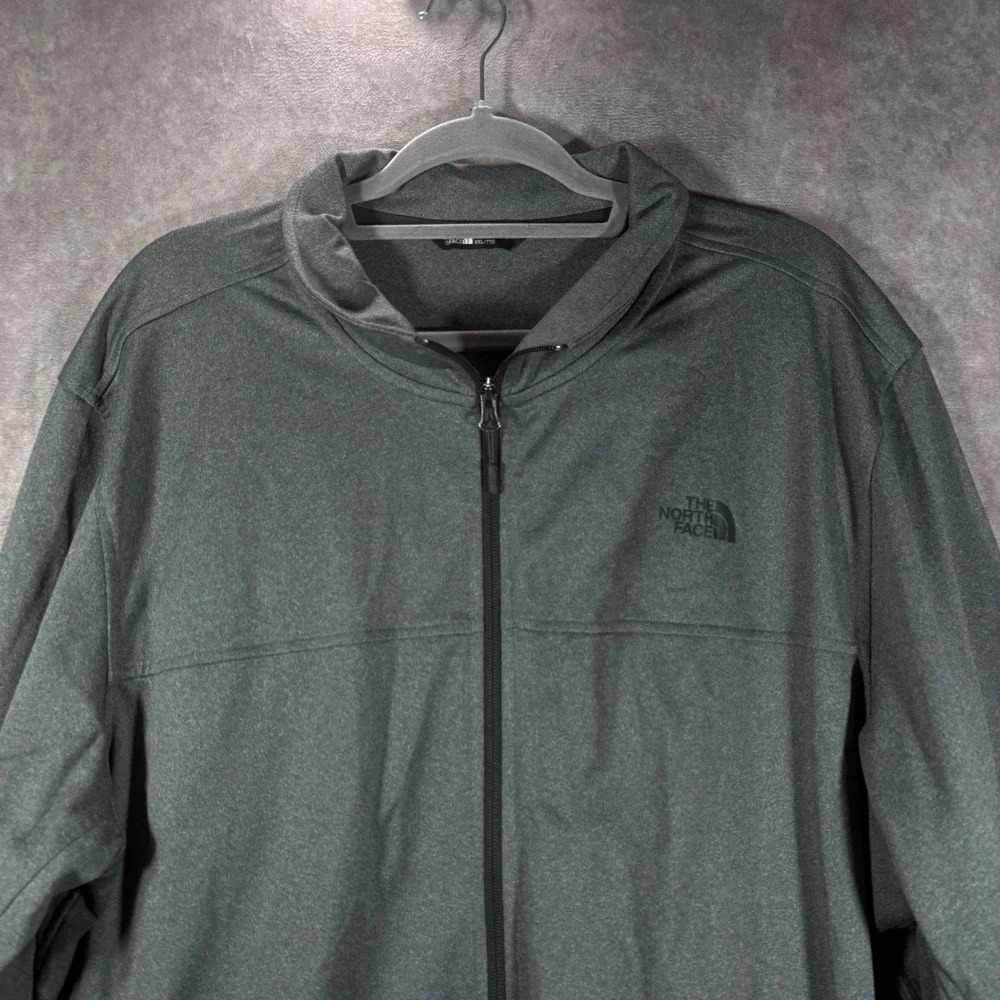 The North Face Jacket Mens XXL Gray Full Zip Fleece NFOA3RT1 Active Outdoor